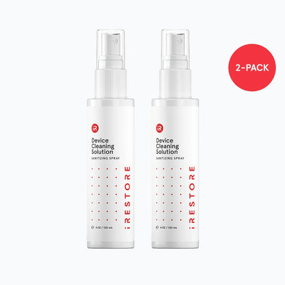 Image of the Device Cleaning Solution, showing the 2 pack supply badge in the image.