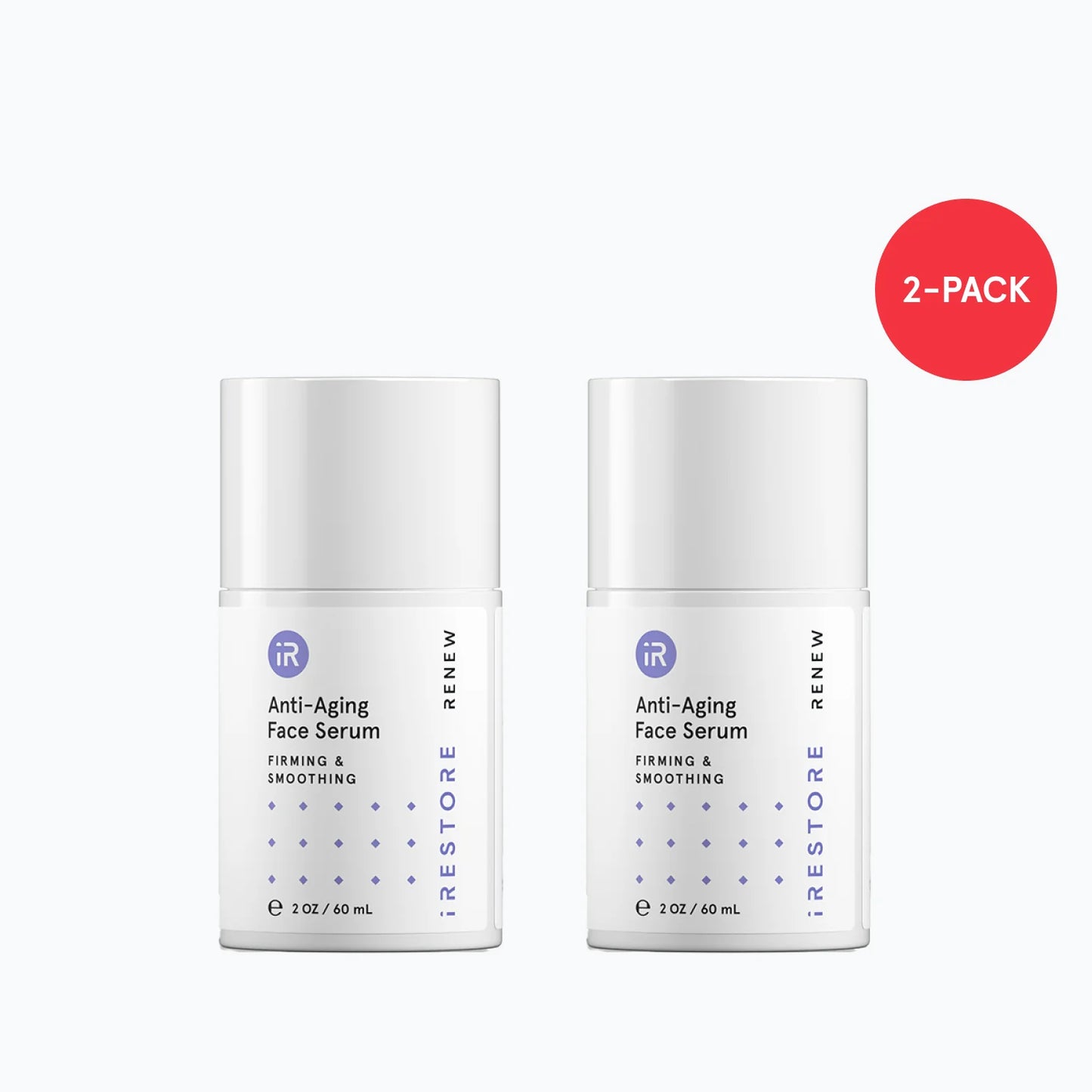 2 bottles of anti-aging face serum beside each other