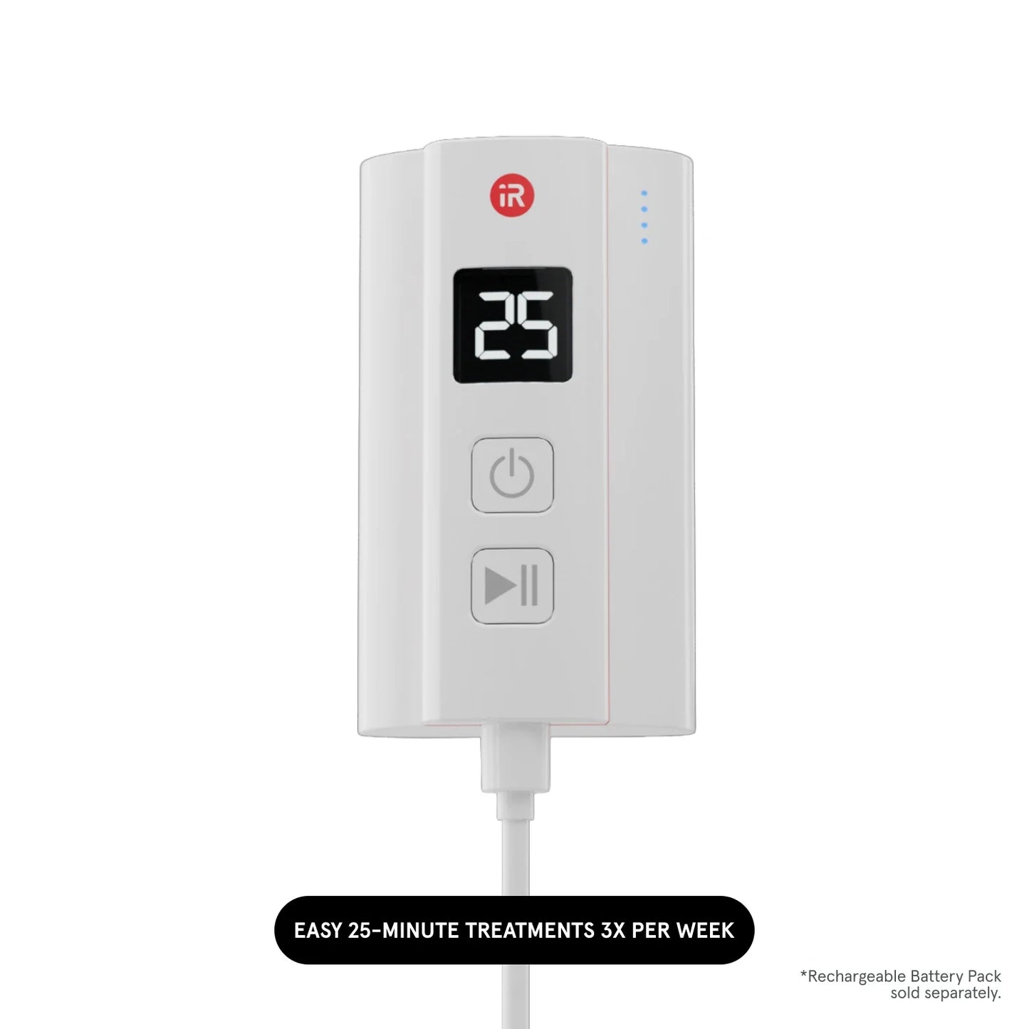 Image of the rechargeable battery for Essential hair device.