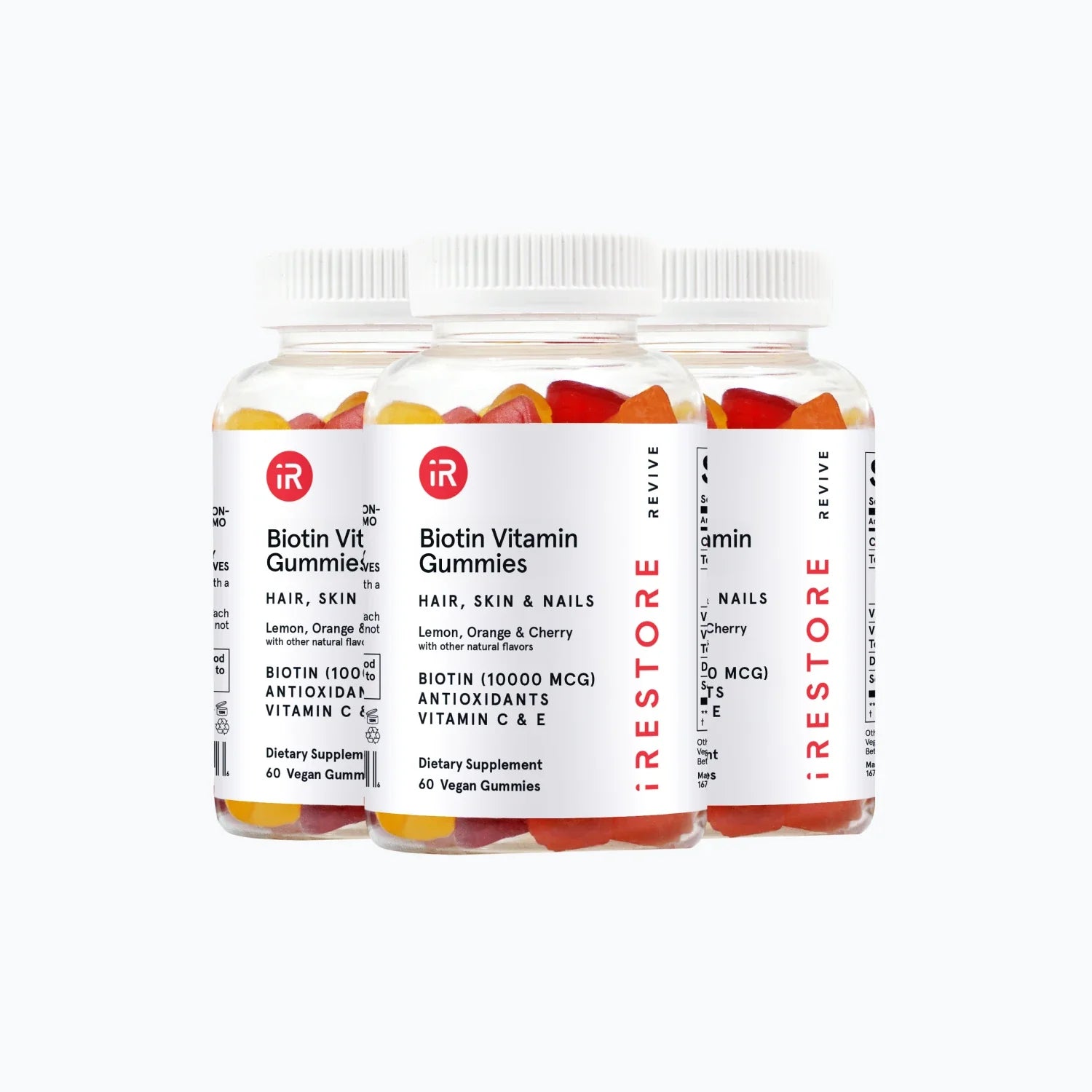 3 bottles of biotin gummies