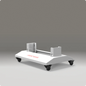 white floor stand