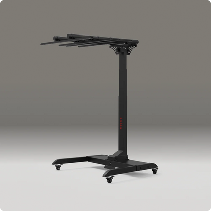 black motorized stand