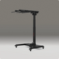 black motorized stand